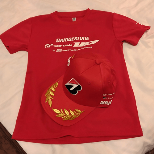 BRIDGESTONE GTタイムトライアル U17 by TOYOTA GAZOO Racing,記念Tシャツ,記念キャップ